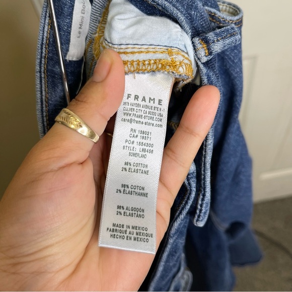 FRAME Jeans Womens Blue Le Mini Boot Medium
Wash Denim Sz 34 - Picture 7 of 10